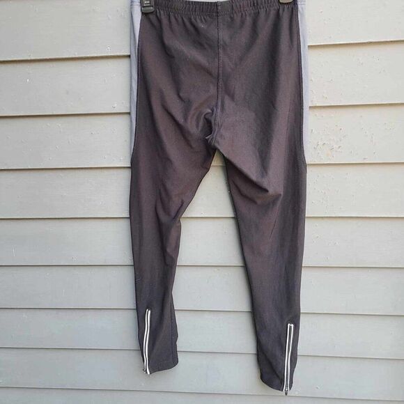 Nike Black Dri Fit Leggings with Zip Up Ankles size Large - Picture 3 of 8